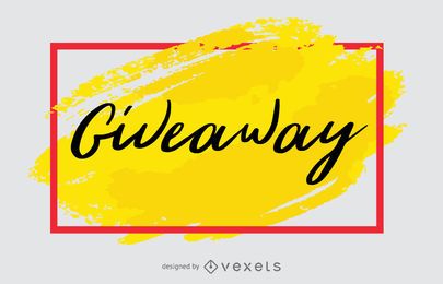 Giveaway Generic Promo Banner Design Giveaway Generic Promo Banner Design