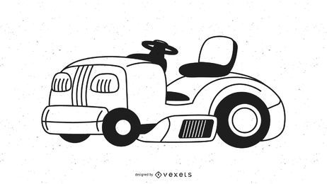 Generic Ride On Lawnmower Graphic Generic Ride On Lawnmower Graphic