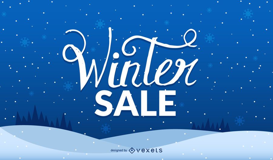Diseño de paisaje de venta de invierno Diseño de paisaje de venta de invierno