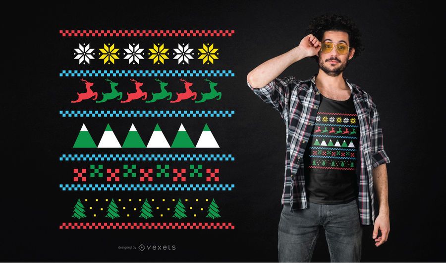 Ugly Sweater Winter T-shirt Design Ugly Sweater Winter T-shirt Design