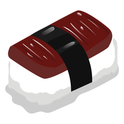 Anago eel sushi icon Transparent PNG