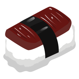 Ícone do sushi de enguia de Anago Desenho PNG