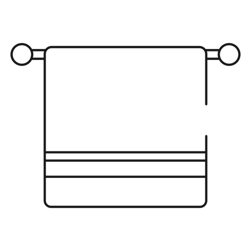 Badetuch Strich Symbol PNG-Design