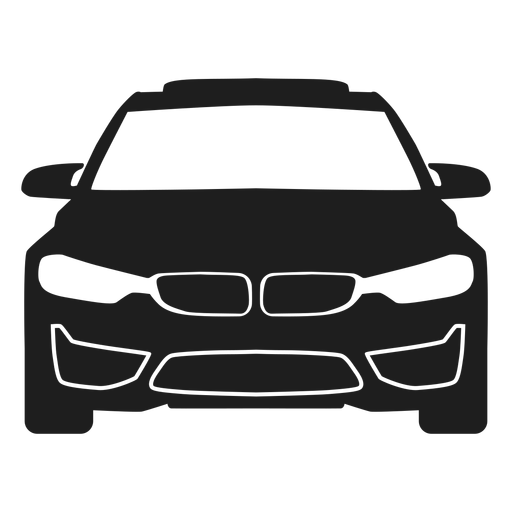 Bmw Car Front View Silhouette Transparent Png Svg Vector File