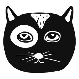 Katzenhand gezeichneter Avatar PNG-Design