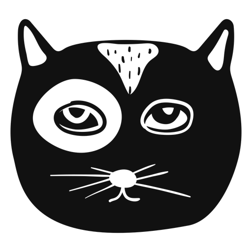 Cat hand drawn avatar PNG Design