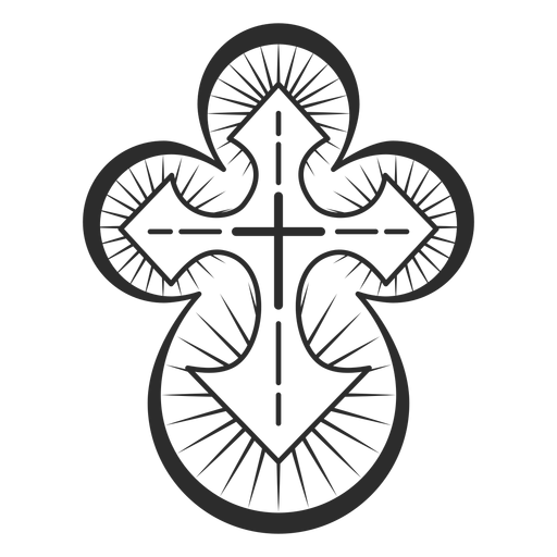 Christliches Kreuzelement PNG-Design