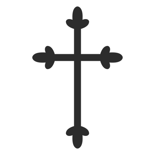 Christian cross religious element PNG Design