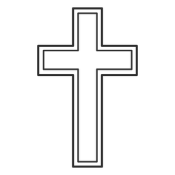 Christliches Kreuz religiöses Symbol PNG-Design Transparent PNG