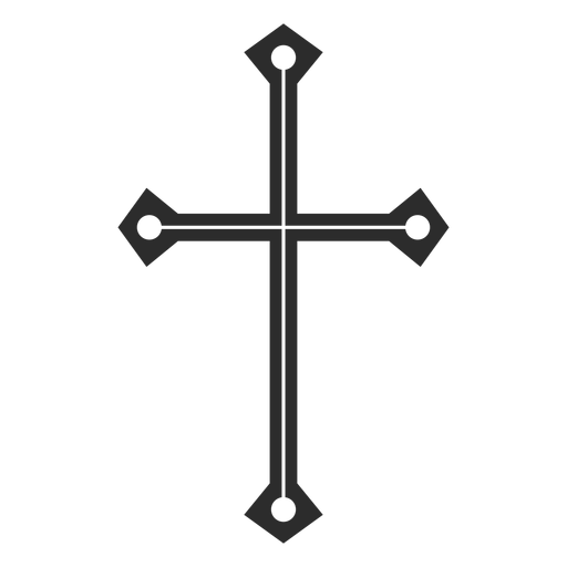 Christian cross symbol PNG Design