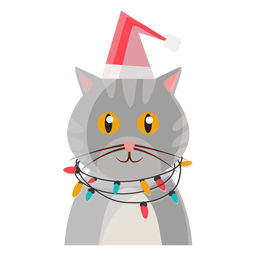 Icono de gato de navidad Icono de gato de navidad