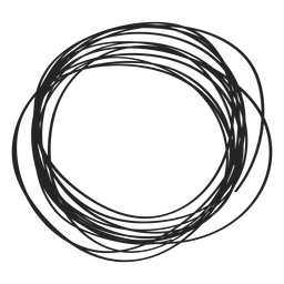 Doodle de círculo Desenho PNG