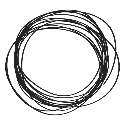Kreis kritzeln PNG-Design