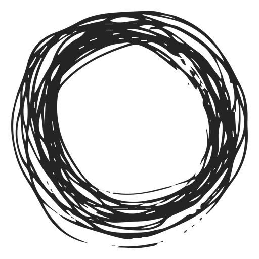Circle scribble icon PNG Design