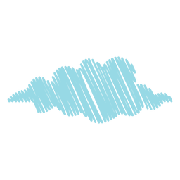 Kritzelsymbol für die Wolkenprognose PNG-Design
