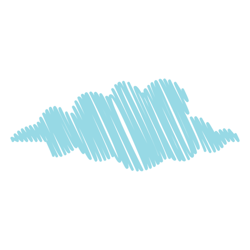 Kritzelsymbol für die Wolkenprognose PNG-Design