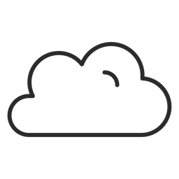 Strichsymbol der Wolkenmeteorologie PNG-Design