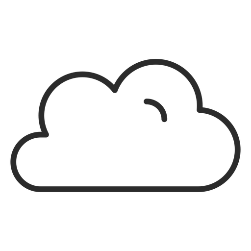 Cloud meteorology stroke icon PNG Design