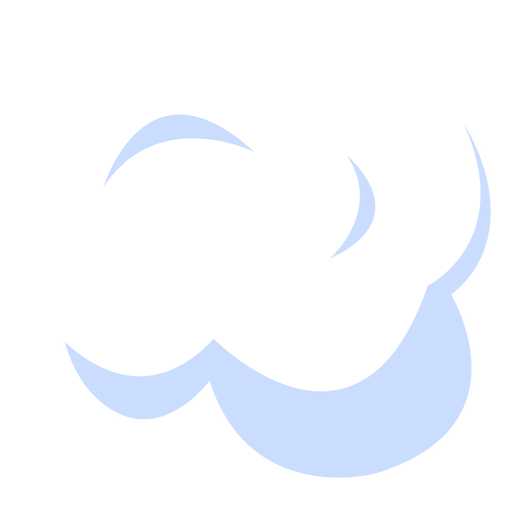Wolkenwettervorhersageillustration PNG-Design