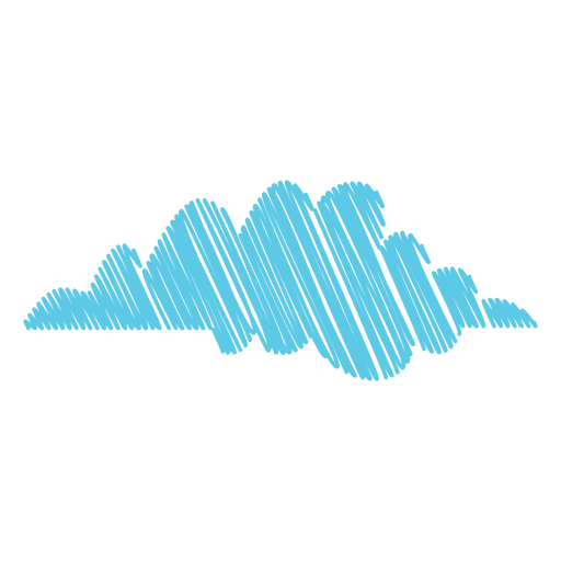Cloud weather scribble icon PNG Design