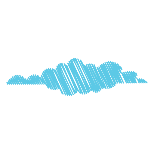 Ícone de rabisco de previsão nublado Desenho PNG
