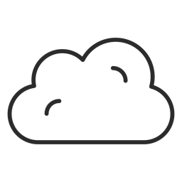 Cloudy Forecast Stroke Icon PNG & SVG Design For T-Shirts