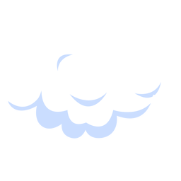 Cloudy sky illustration PNG Design