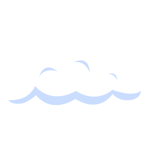 Cloudy weather forecast illustration PNG Design