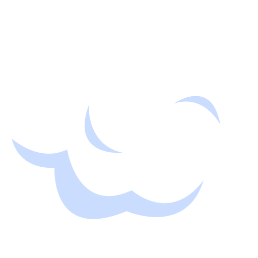 Cloudy weather illustration PNG Design