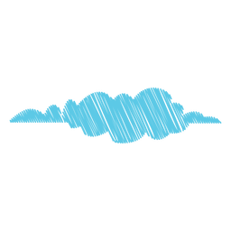 Icono de garabato de tiempo nublado Diseño PNG