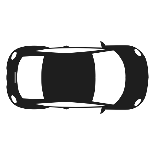 Compact Car Top View Silhouette Transparent PNG & SVG Vector