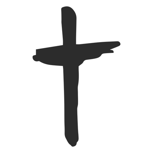 Icono de cruz doodle Diseño PNG