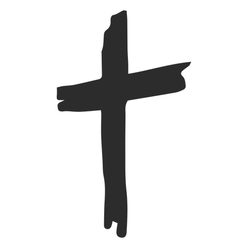 Cruz icono dibujado a mano Diseño PNG