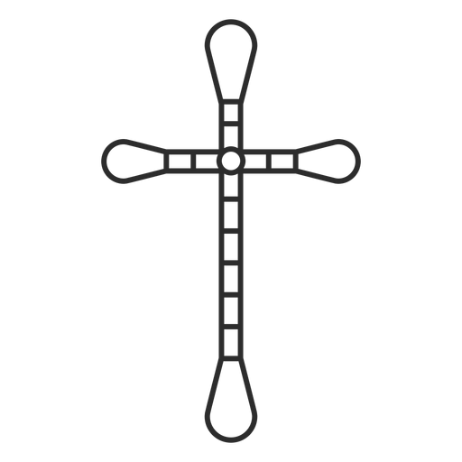 Cruz icono religioso Diseño PNG