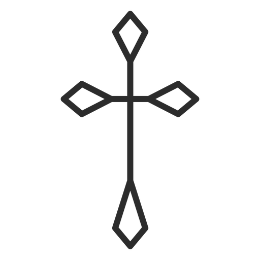Icono de trazo cruzado Diseño PNG
