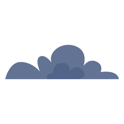 Dunkle Wolken Wetter Symbol PNG-Design