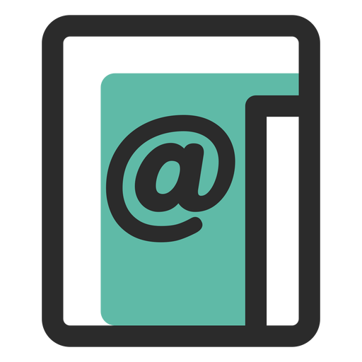 Email contact icon PNG Design