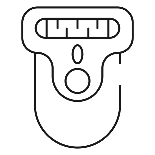 Epilierer-Strichsymbol PNG-Design