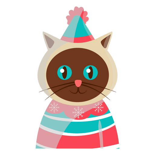 Ícone de gato festivo Desenho PNG
