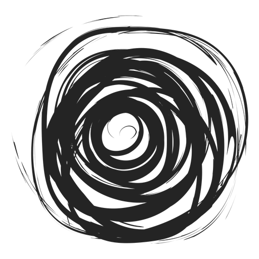 Filled circle doodle Transparent PNG & SVG vector file