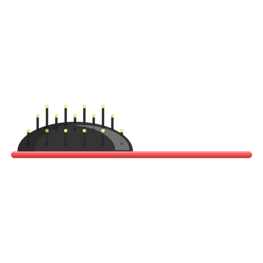 Icono de vista lateral de cepillo de pelo Diseño PNG
