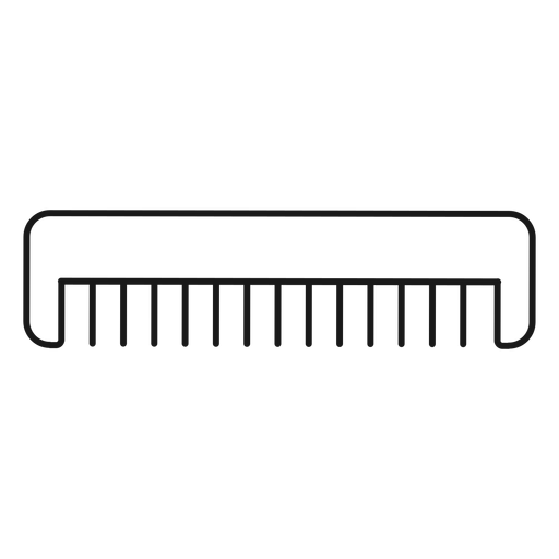 Icono de trazo de peine de pelo Diseño PNG