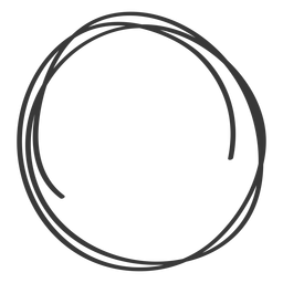 Hand drawn circle scribble - Transparent PNG & SVG vector file