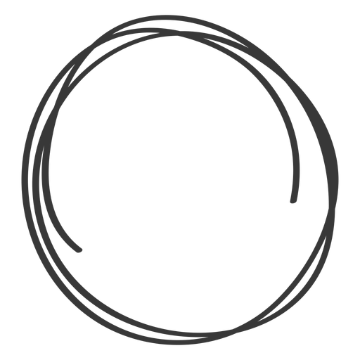 Hand drawn circle - Transparent PNG & SVG vector file