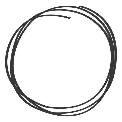 Hand drawn circle element - Transparent PNG & SVG vector file