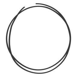 Hand drawn circle doodle - Transparent PNG & SVG vector file