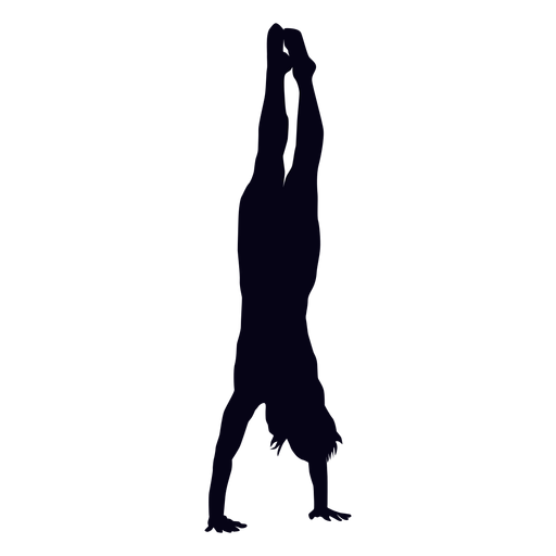 Handstand crossfit silhouette PNG Design