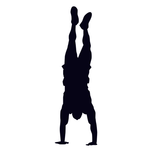 Handstanding crossfit silhouette PNG Design
