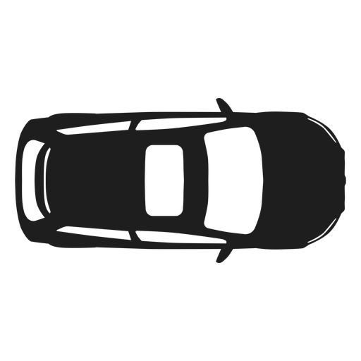 Draufsichtschattenbild des Hatchbackautos PNG-Design