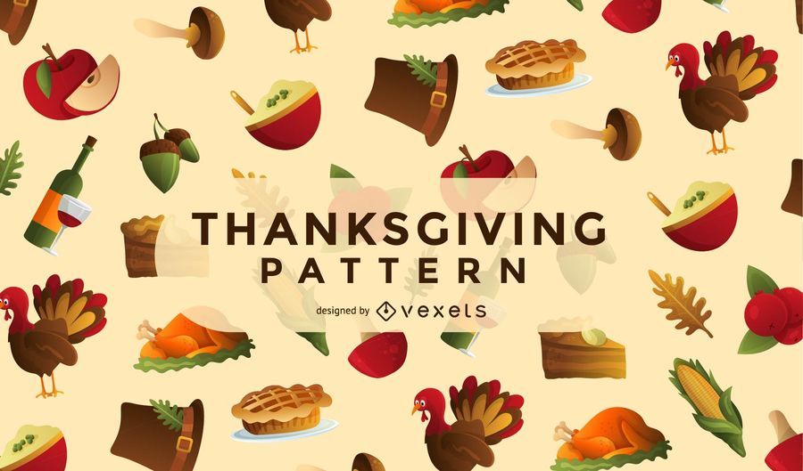Thanksgiving elements pattern Thanksgiving elements pattern